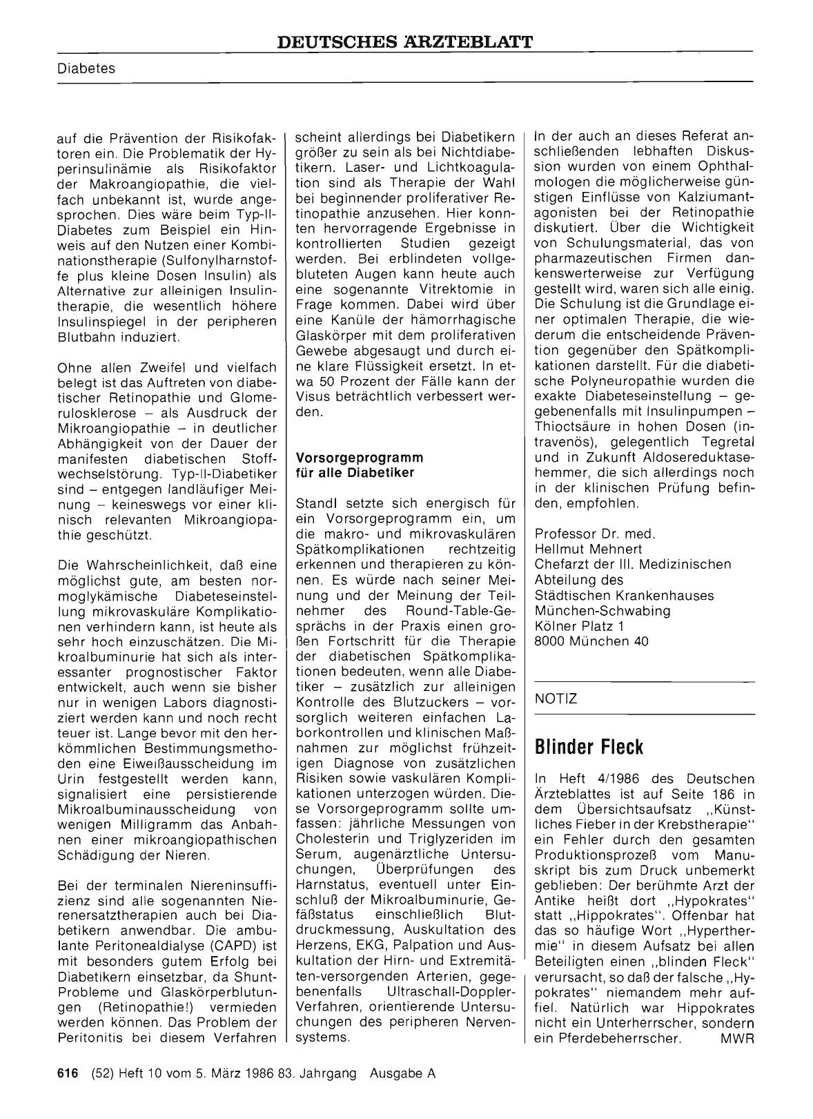Vorschauseite 1: Blinder Fleck