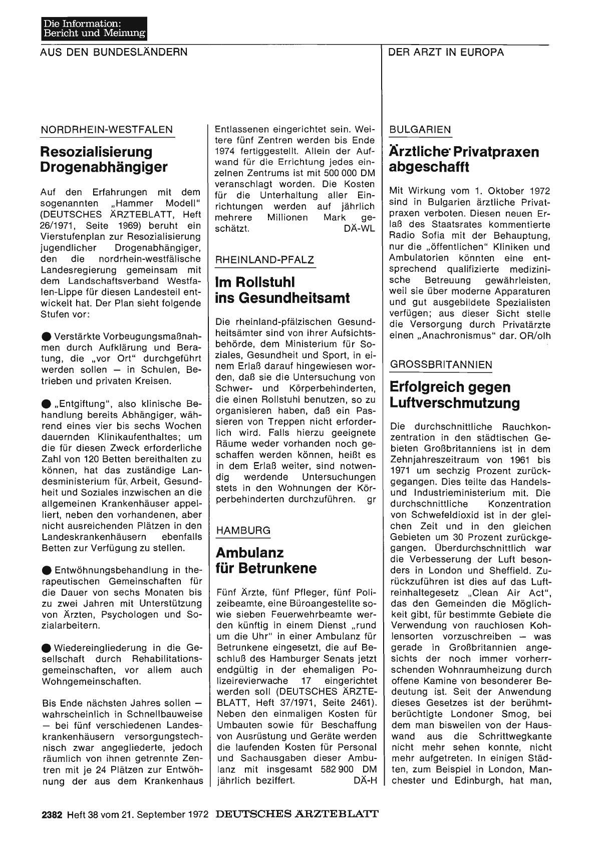Vorschauseite 1: Bulgarien: Ärztliche Privatpraxen abgeschafft