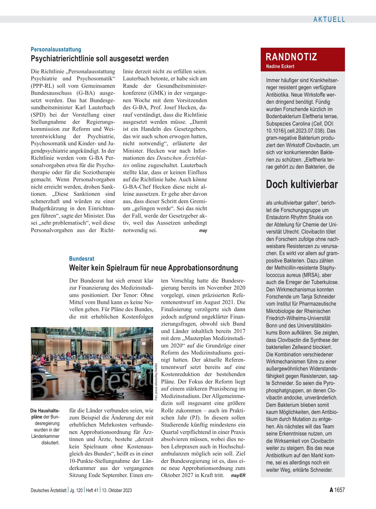 Vorschauseite 1: Randnotiz: Doch kultivierbar