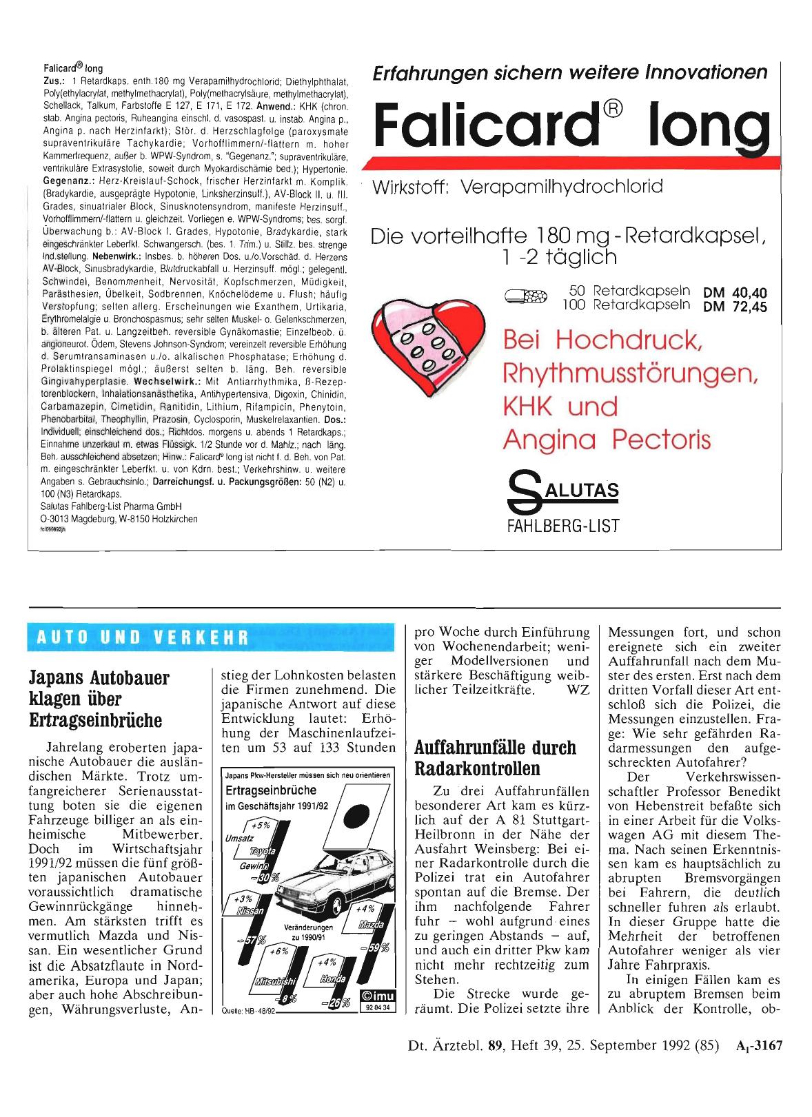 Vorschauseite 1: Auffahrunfälle durch Radarkontrollen