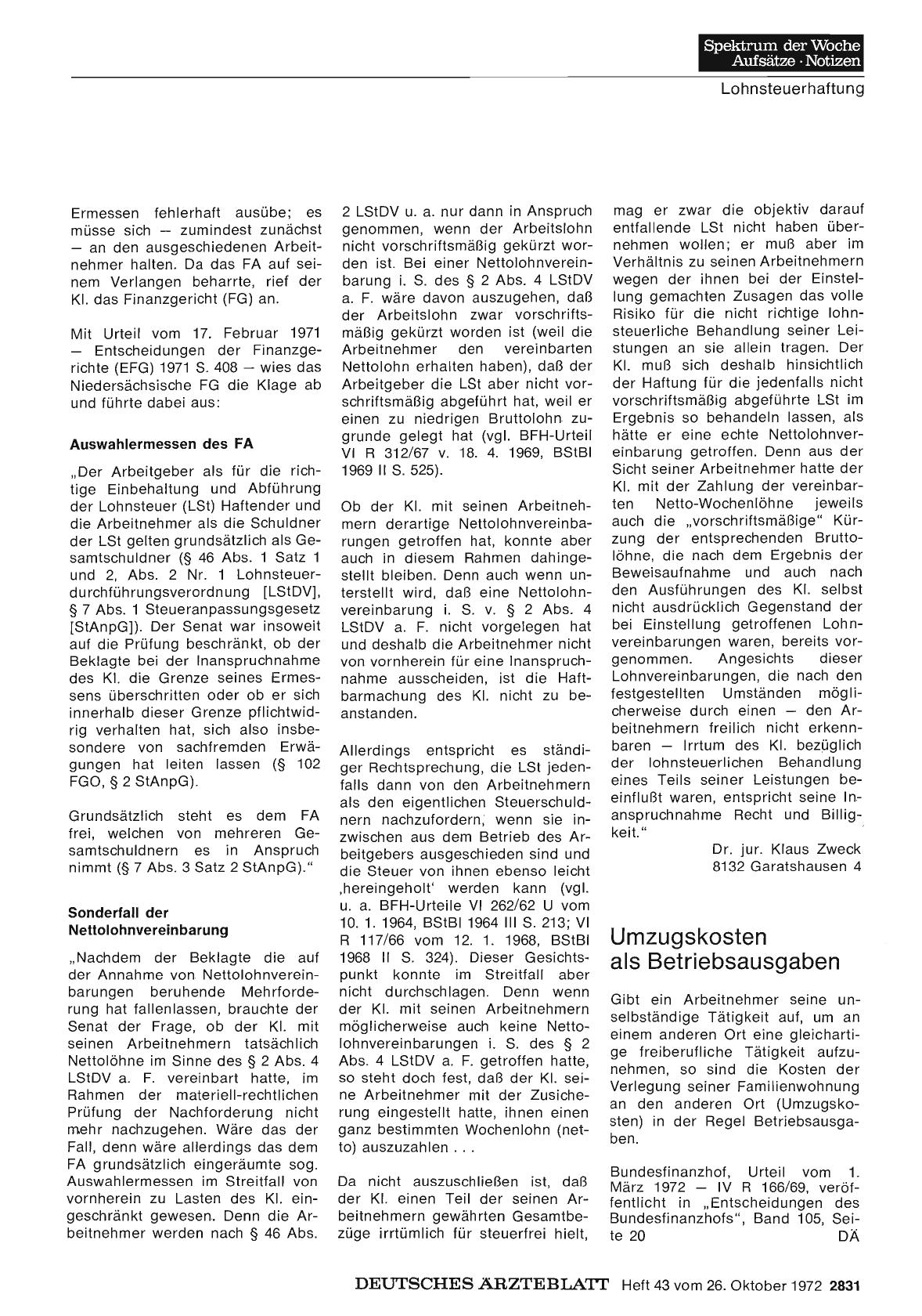 Vorschauseite 1: Lohnsteuerhaftung des Arbeitgebers