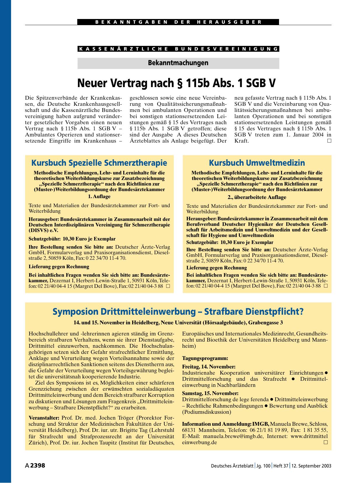 Vorschauseite 1: Kursbuch Umweltmedizin