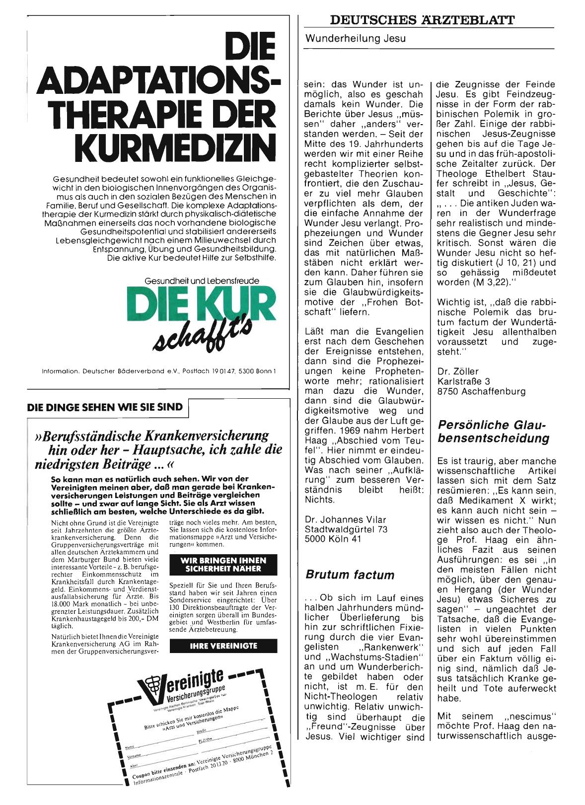 Vorschauseite 1: „Wunderheilungen Jesu im Licht moderner Bibelkritik“: Persönliche Glaubensentscheidung