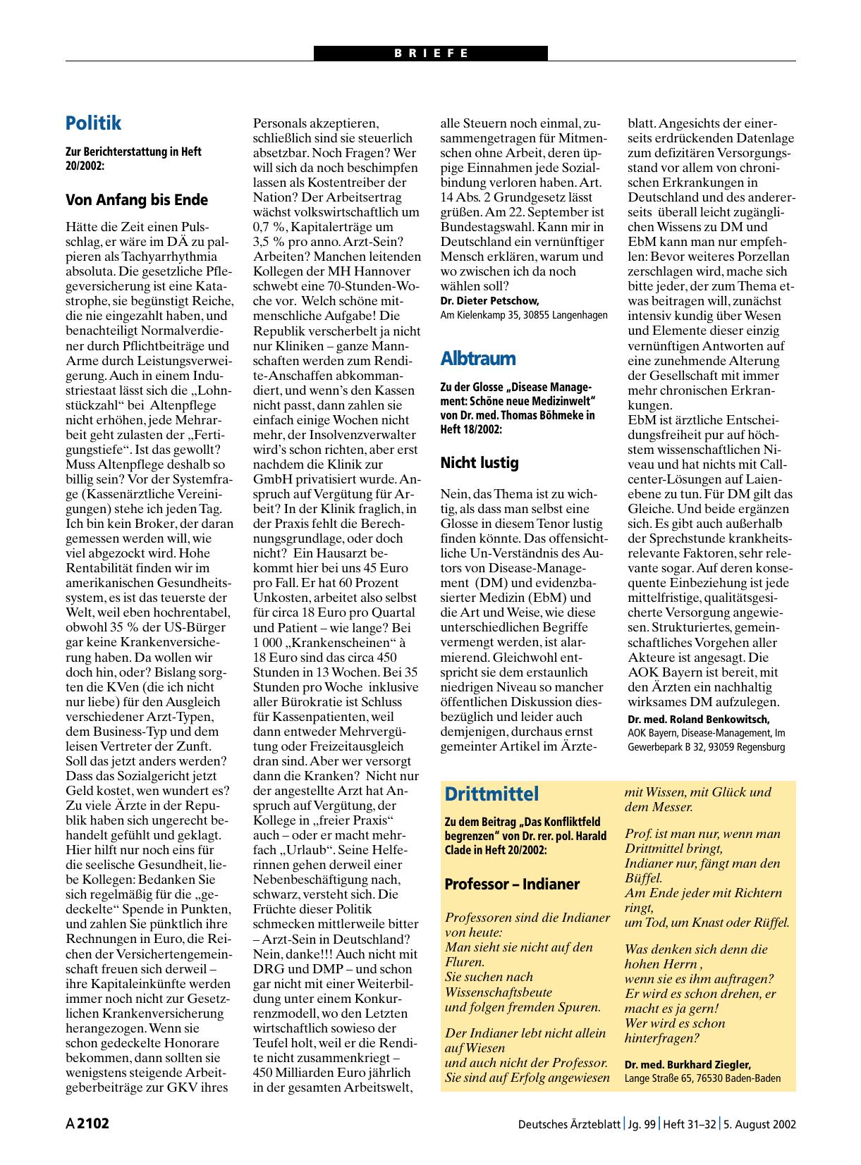 Vorschauseite 1: Drittmittel: Professor – Indianer