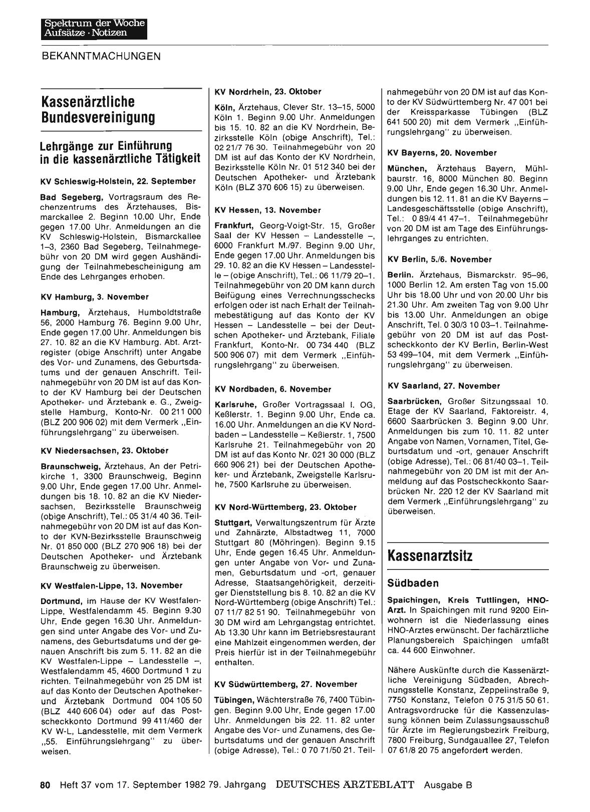 Vorschauseite 1: Kassenärztliche Bundesvereinigung: Kassenarztsitz
