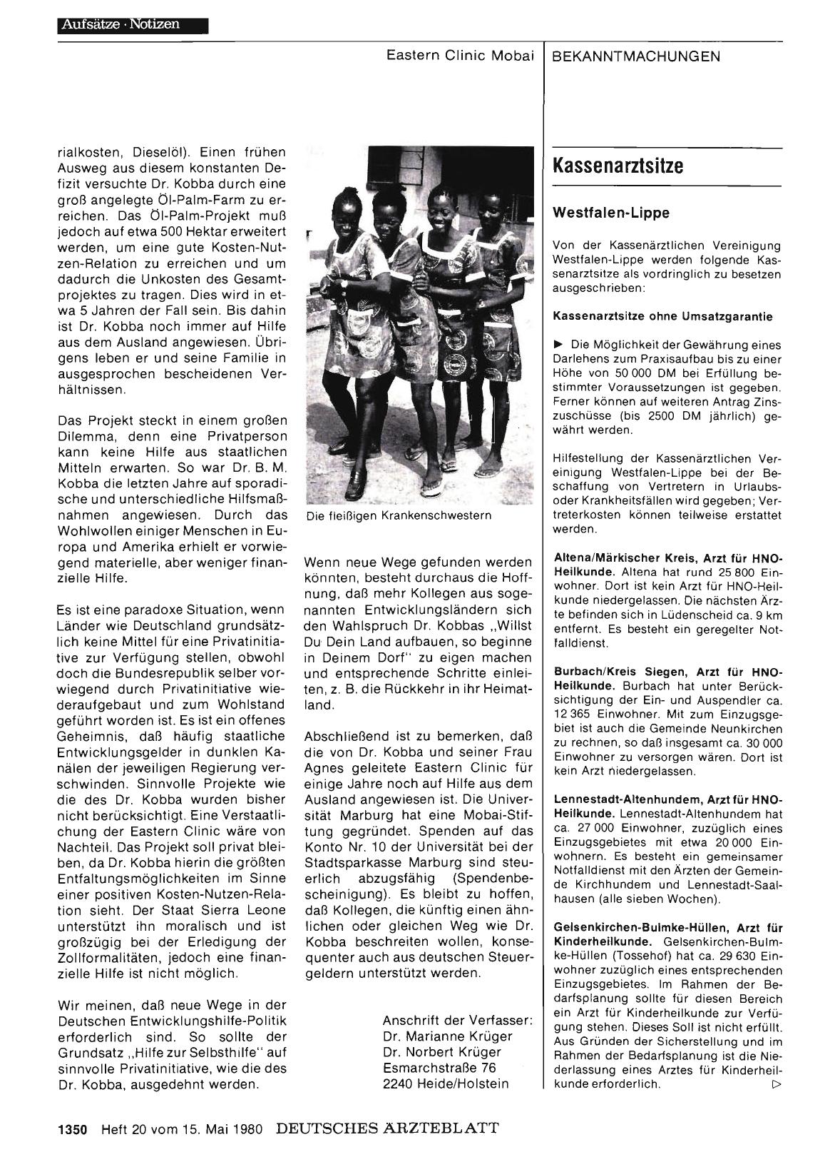 Vorschauseite 1: Kassenarztsitze