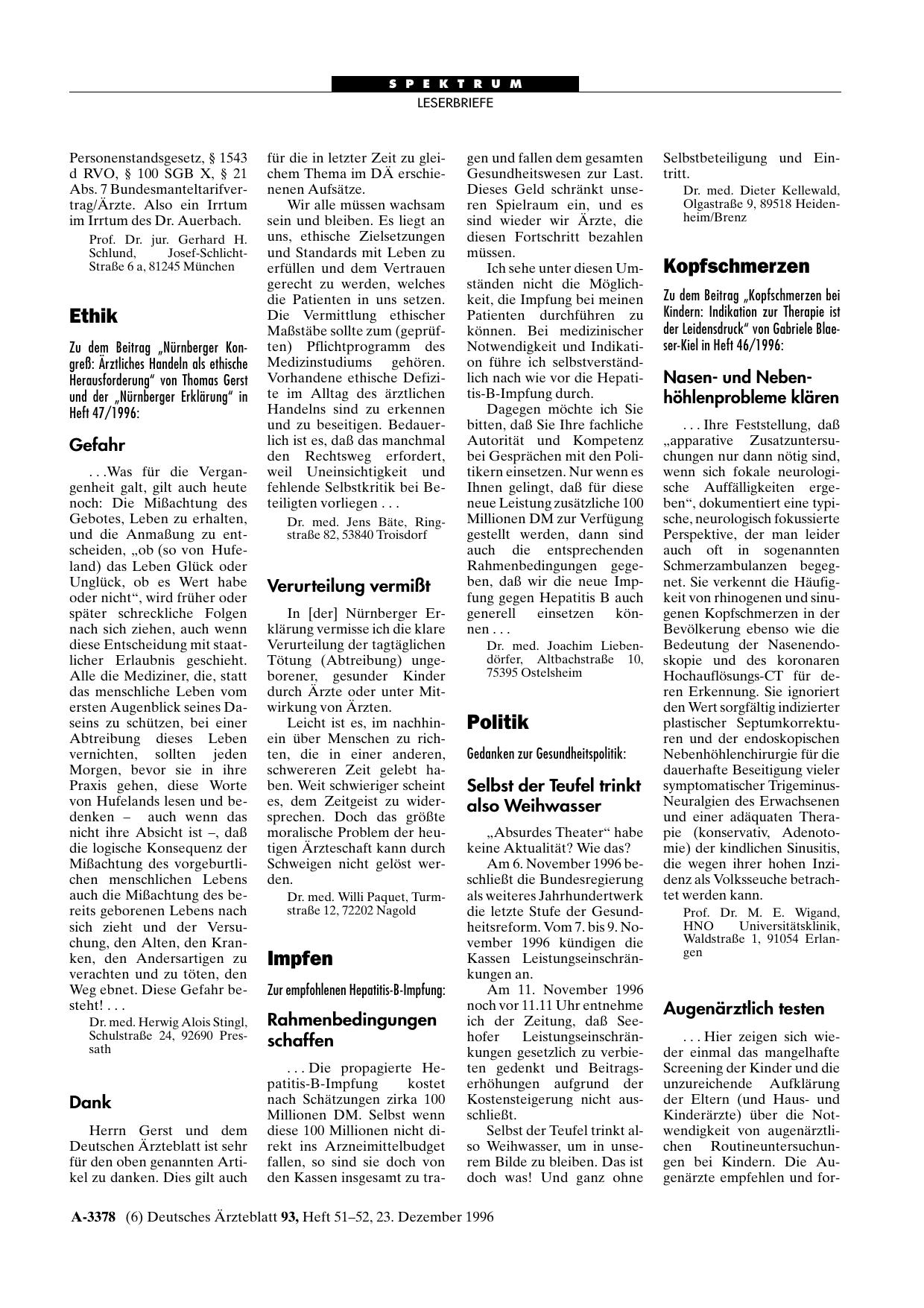 Vorschauseite 1: Impfen: Rahmenbedingungen schaffen