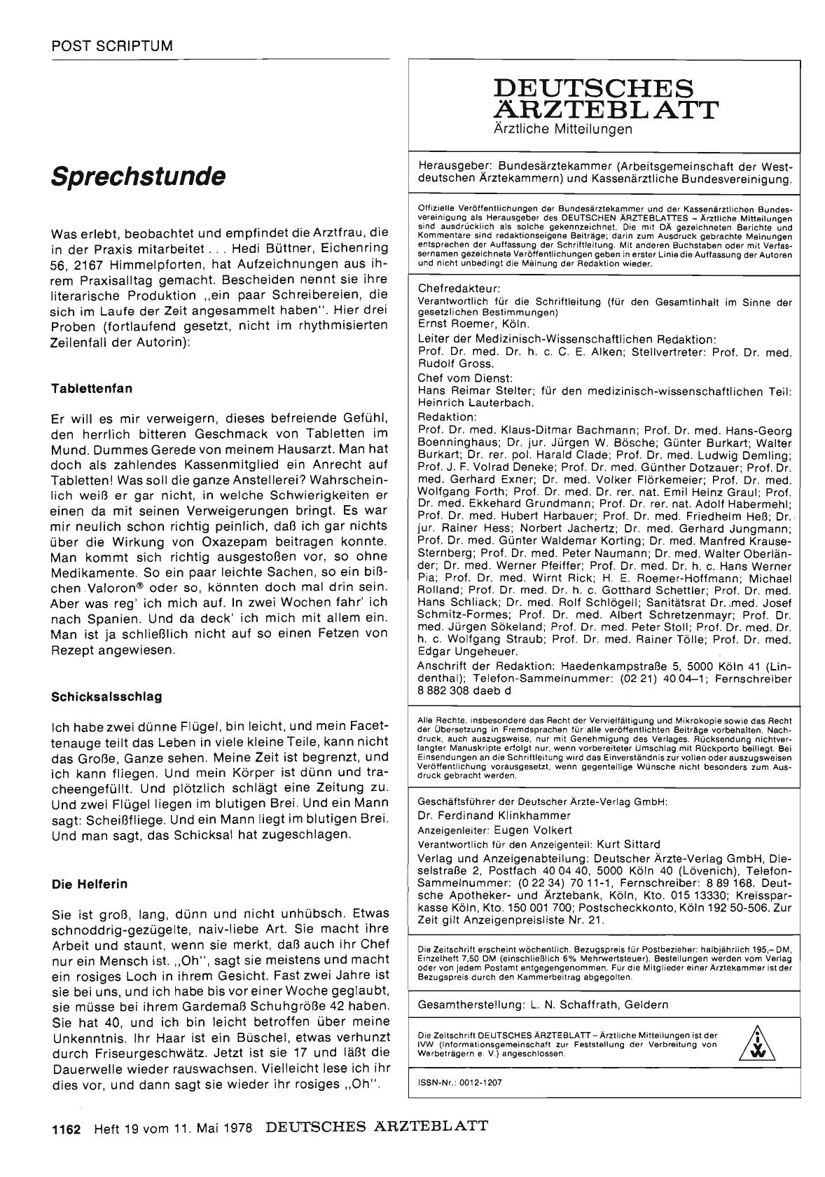 Vorschauseite 1: Sprechstunde