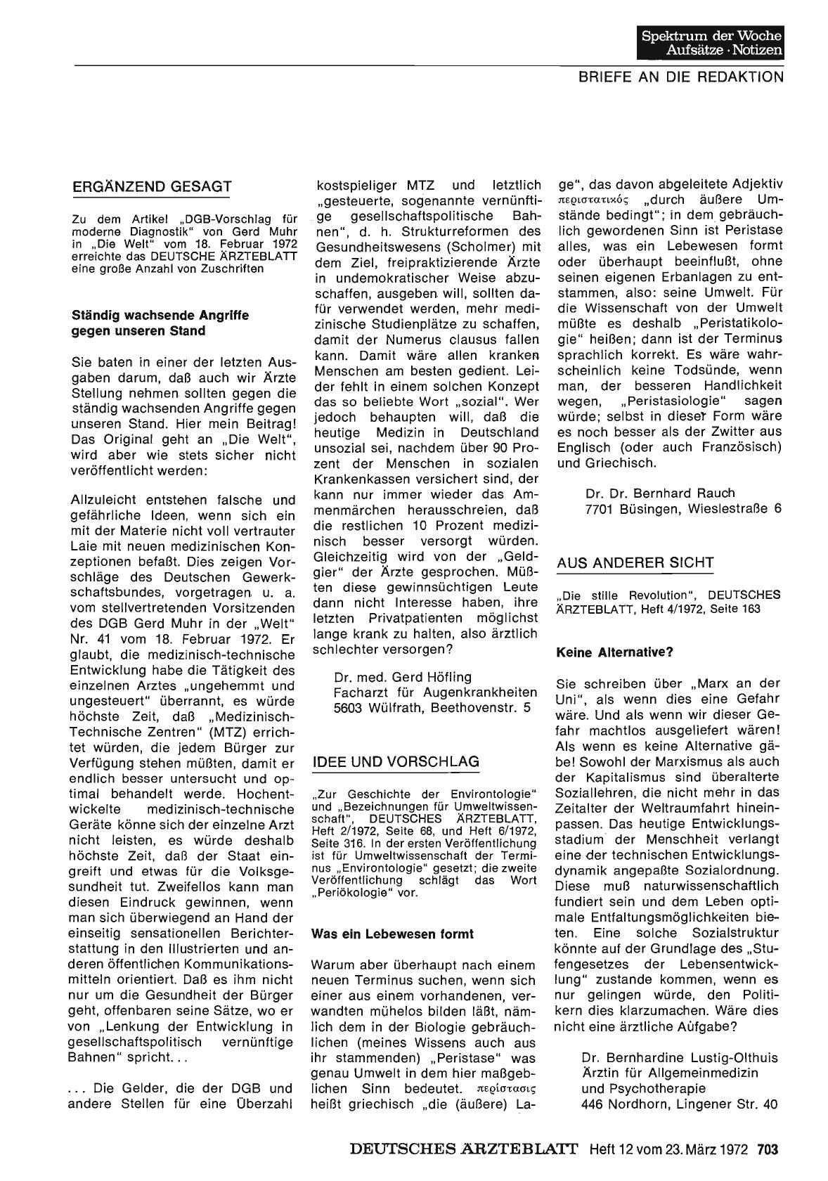 Vorschauseite 1: Idee und Vorschlag: Was ein Lebewesen formt