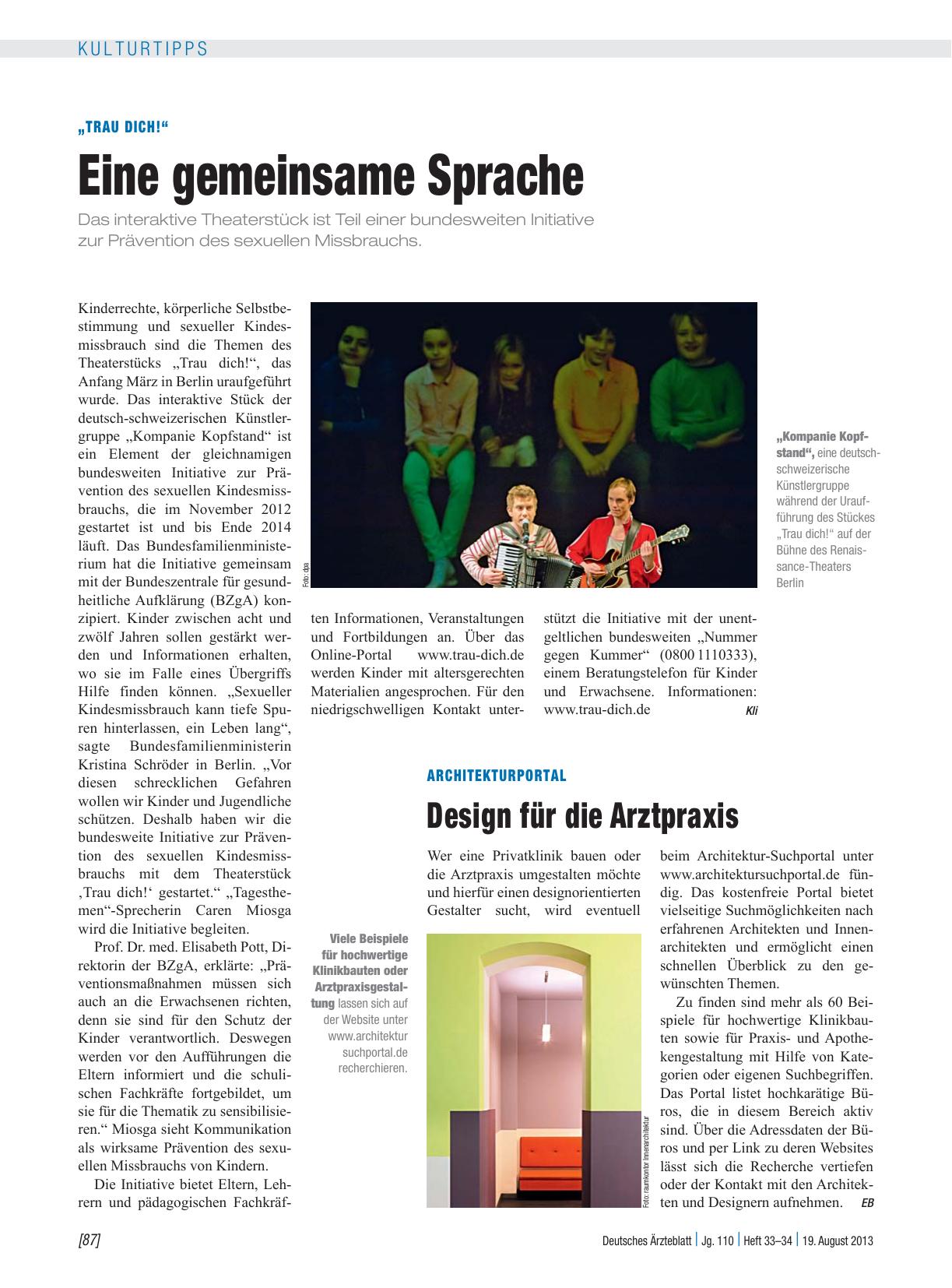 Vorschauseite 1: „Trau Dich!“ Eine gemeinsame Sprache