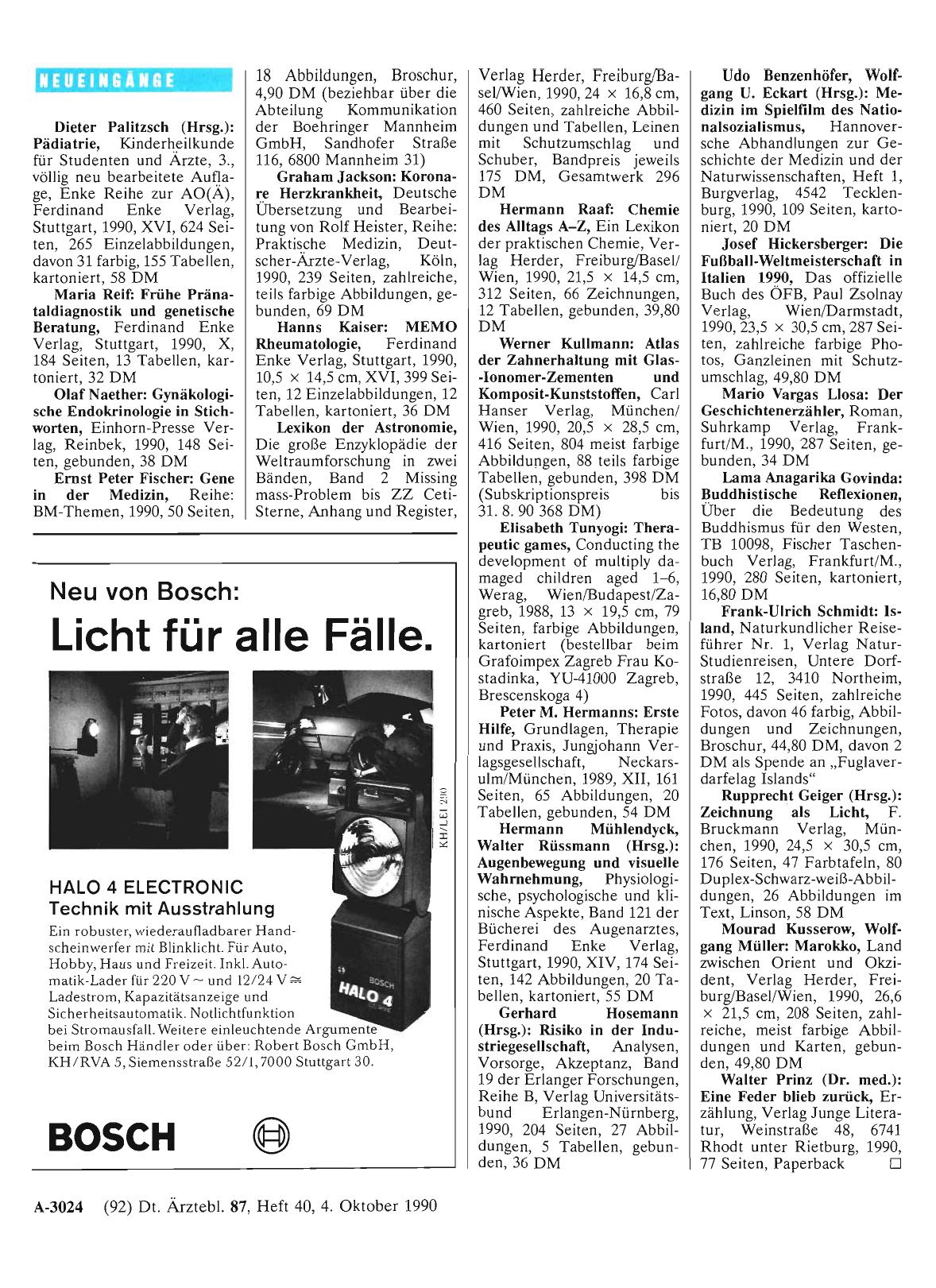 Vorschauseite 1: Neueingänge