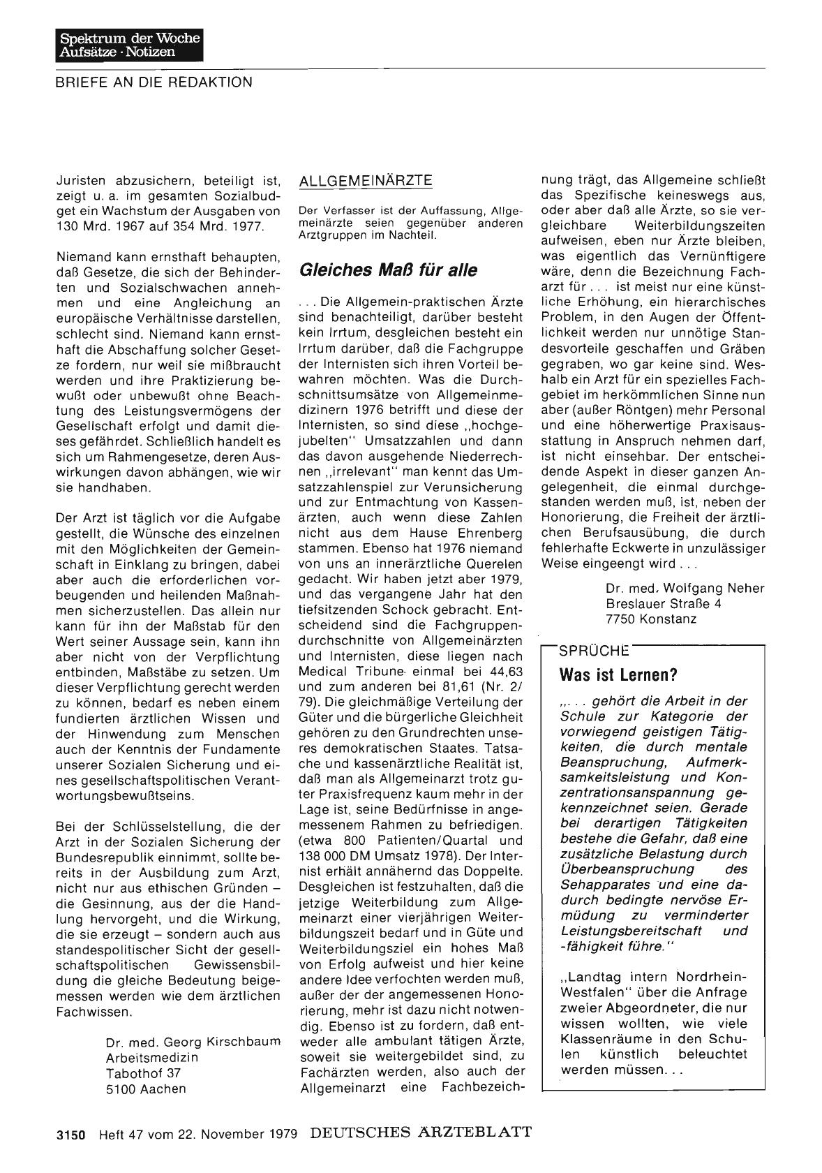 Vorschauseite 1: ALLGEMEINÄRZTE: Gleiches Maß für alle