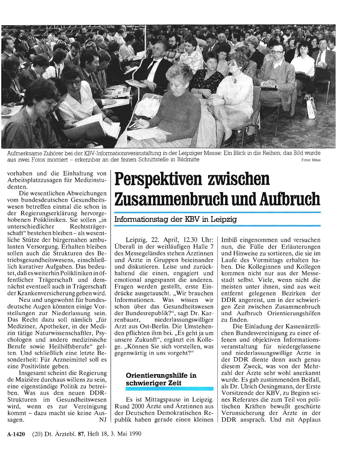 Vorschauseite 1: Perspektiven zwischen Zusammenbruch und Adbruch