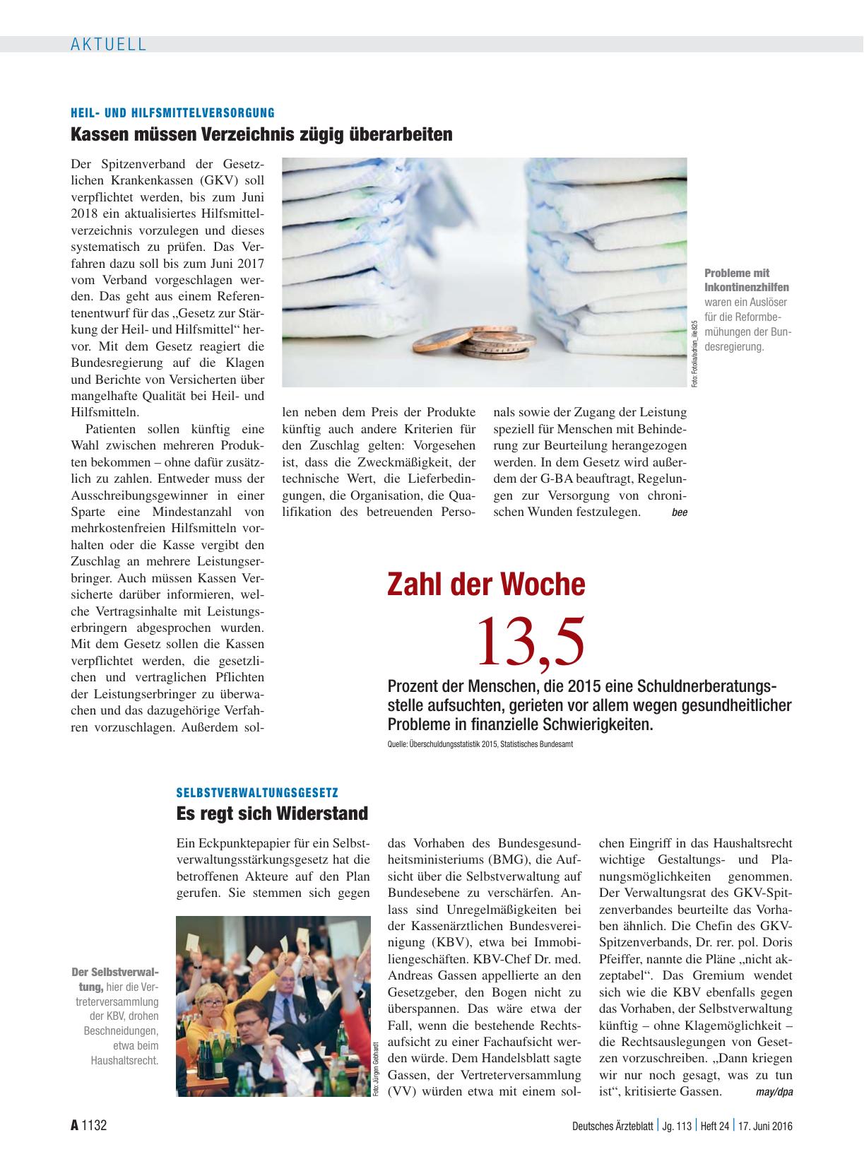 Vorschauseite 1: Selbstverwaltungsgesetz: Es regt sich Widerstand