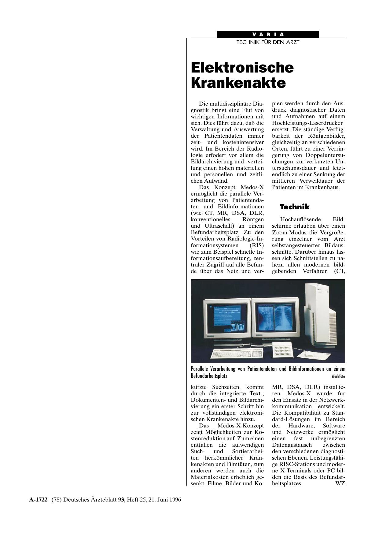 Vorschauseite 1: Elektronische Krankenakte