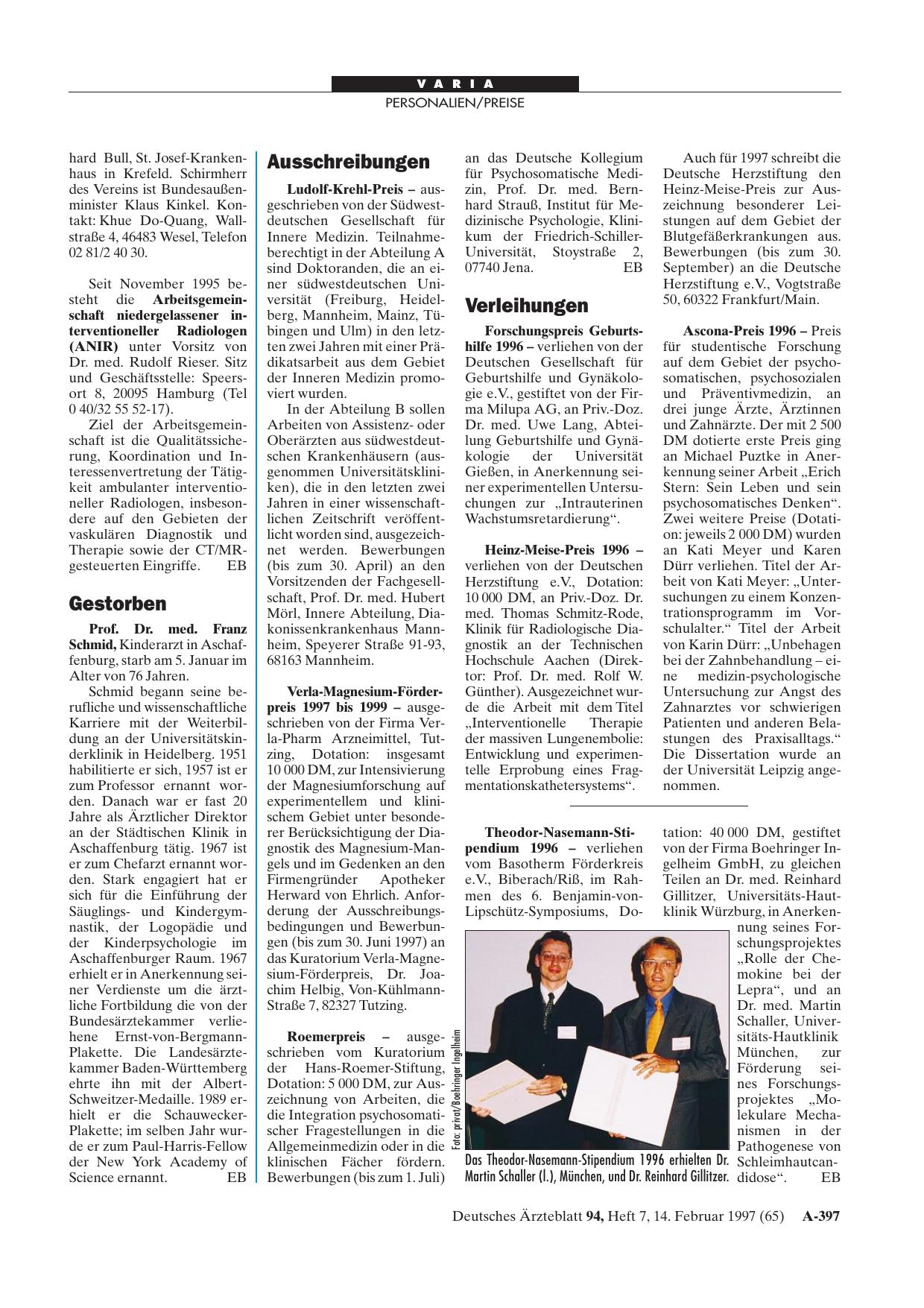 Vorschauseite 1: Gestorben