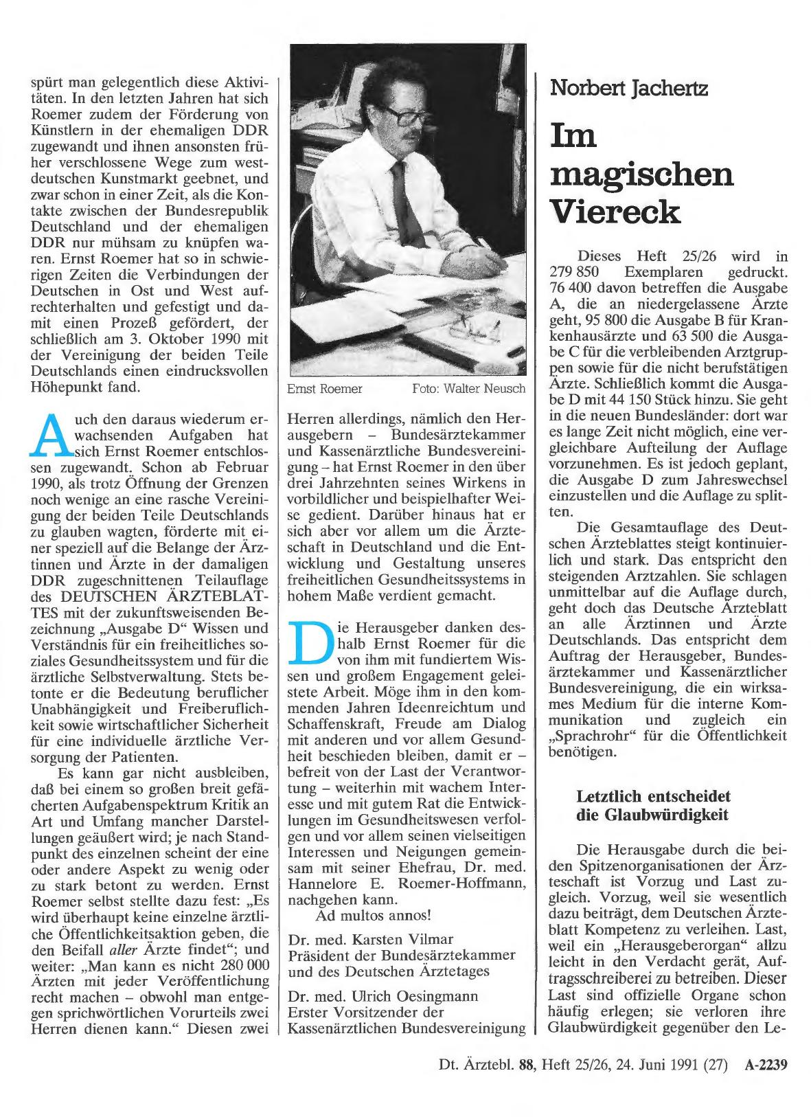 Vorschauseite 1: Im magischen Viereck