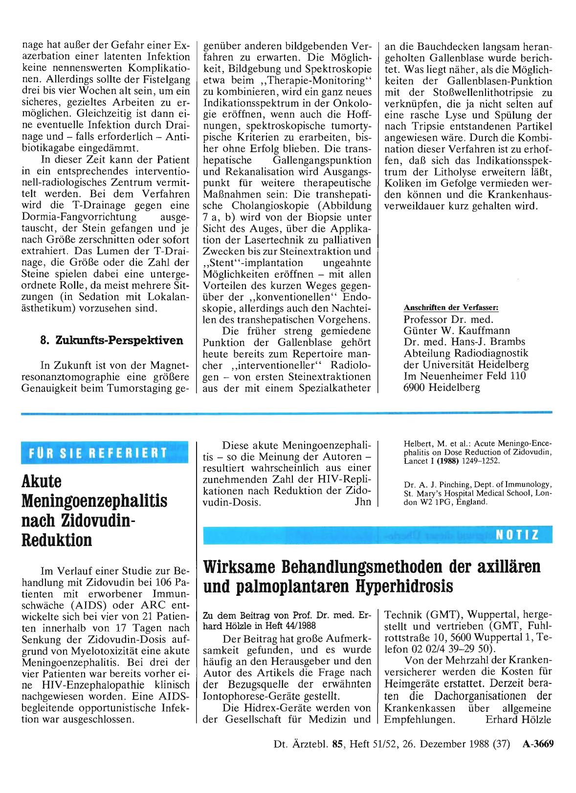 Vorschauseite 1: Akute Meningoenzephalitis nach Zidovudin-Reduktion