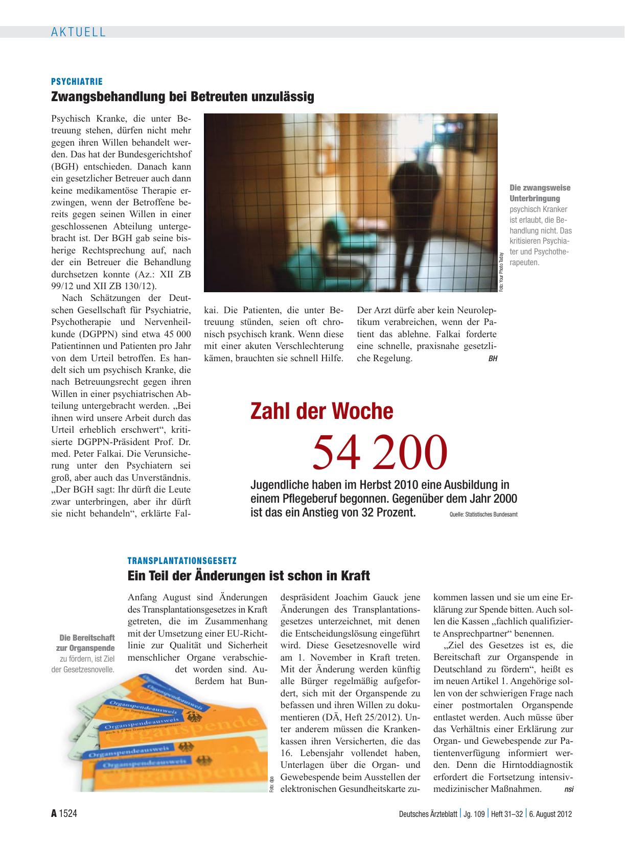 Vorschauseite 1: Zahl der Woche 54 200