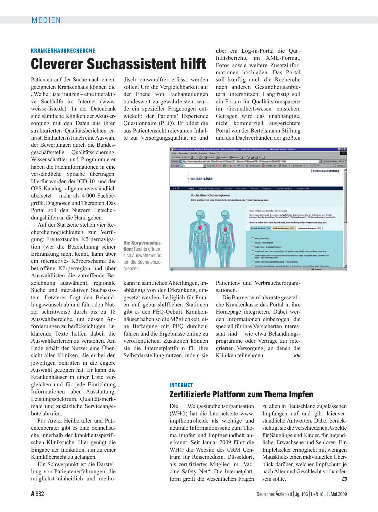 Vorschauseite 1: Krankenhausrecherche: Cleverer Suchassistent hilft