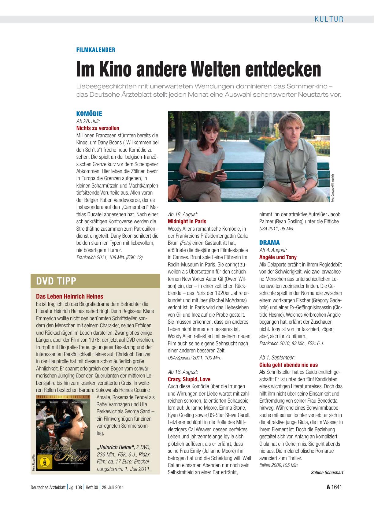 Vorschauseite 1: Filmkalender: Im Kino andere Welten entdecken