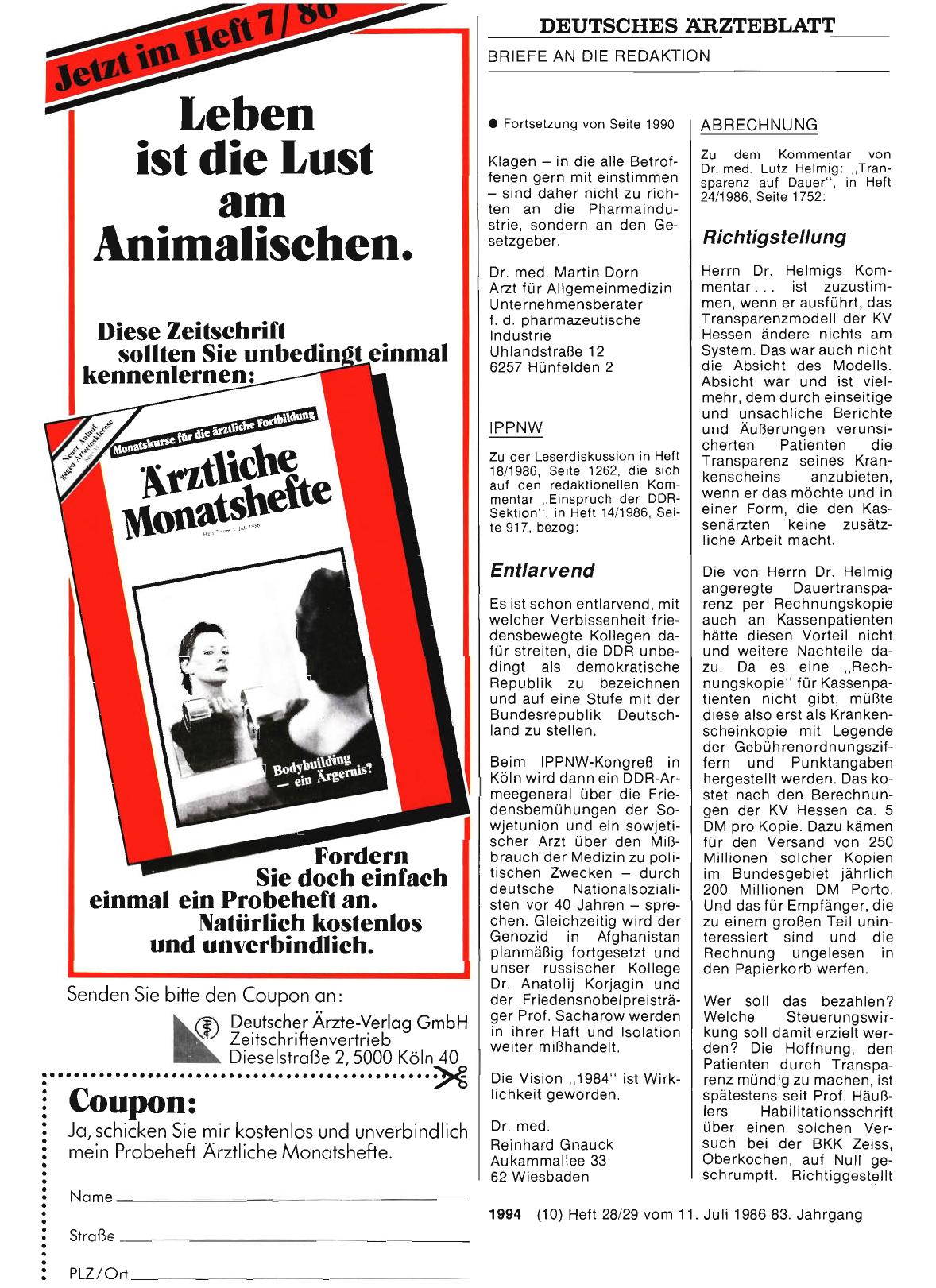 Vorschauseite 1: IPPNW: Entlarvend