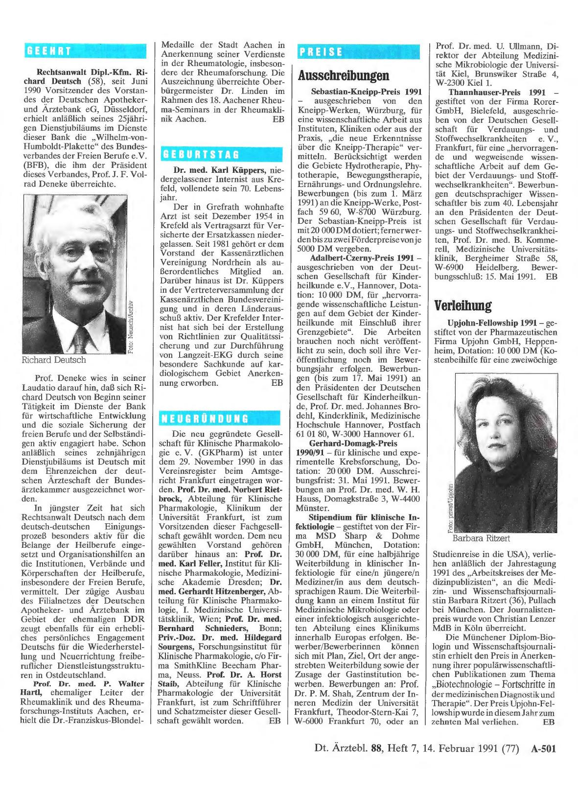 Vorschauseite 1: Geehrt