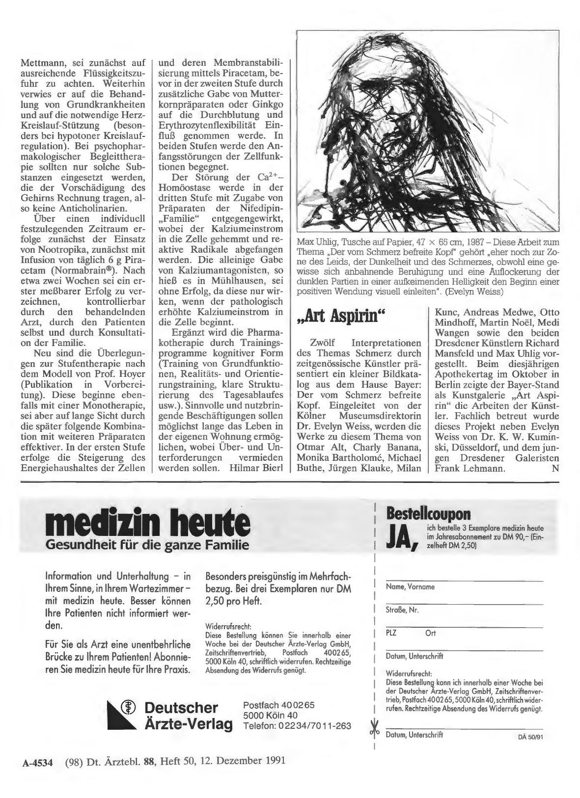 Vorschauseite 1: „Art Aspirin“