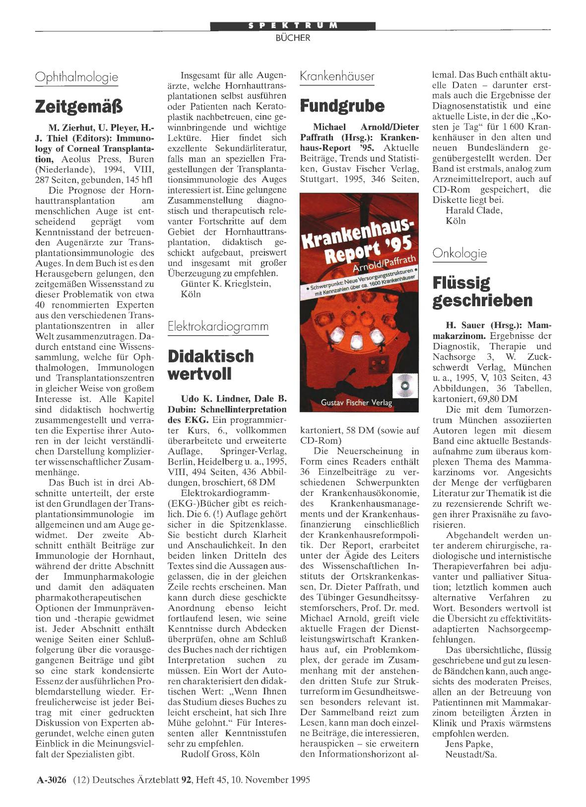 Vorschauseite 1: Onkologie: Flüssig geschrieben