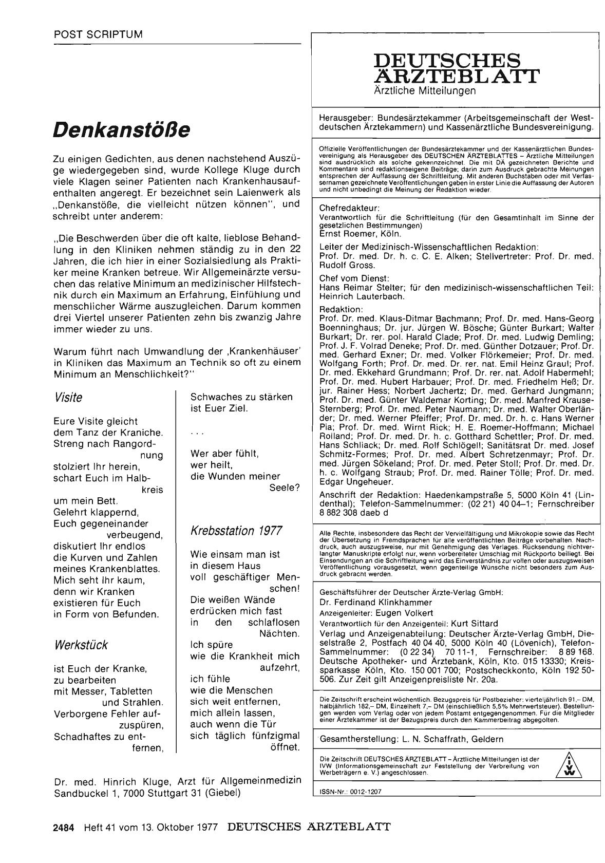 Vorschauseite 1: Denkanstöße