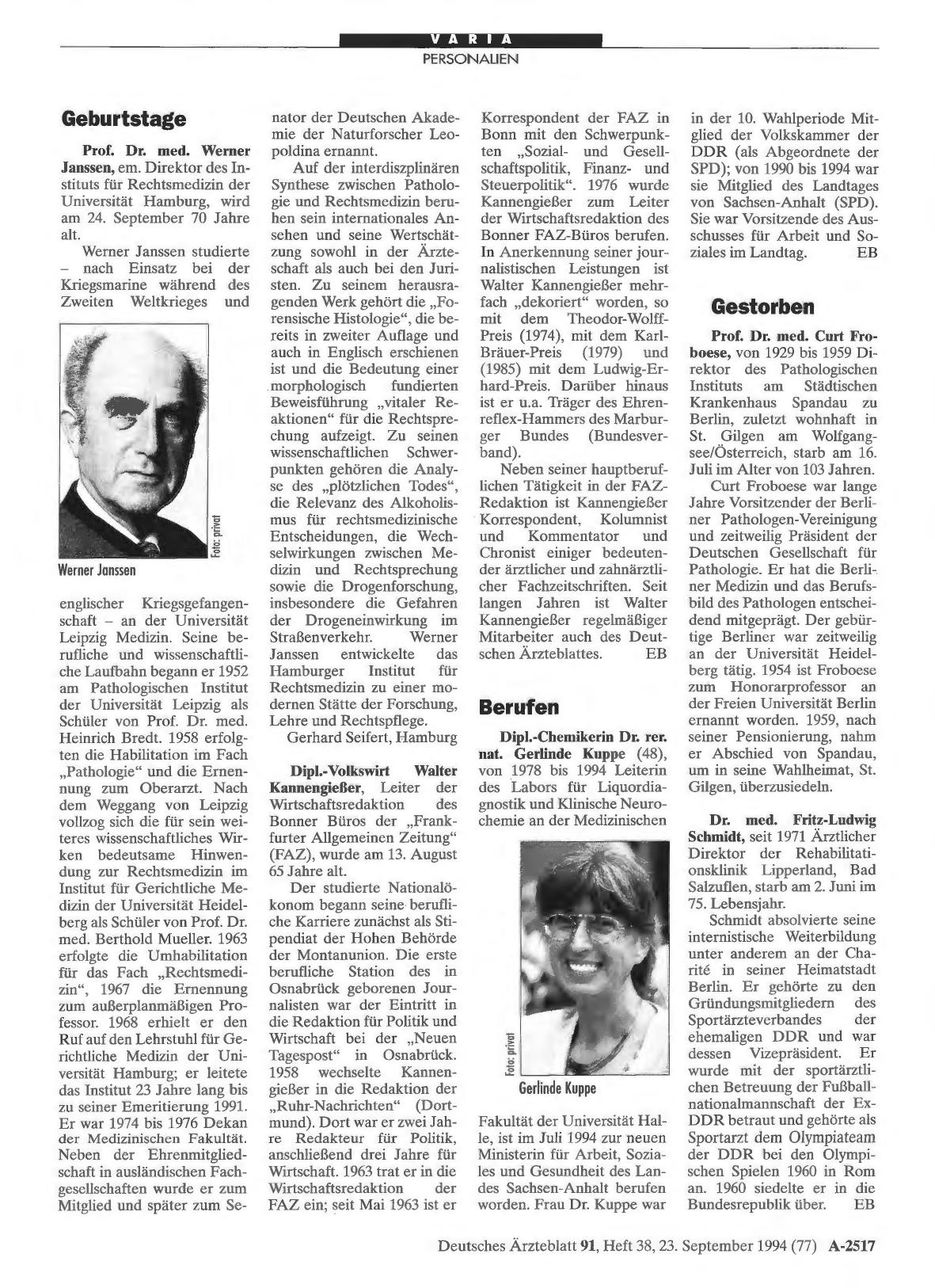 Vorschauseite 1: Berufen