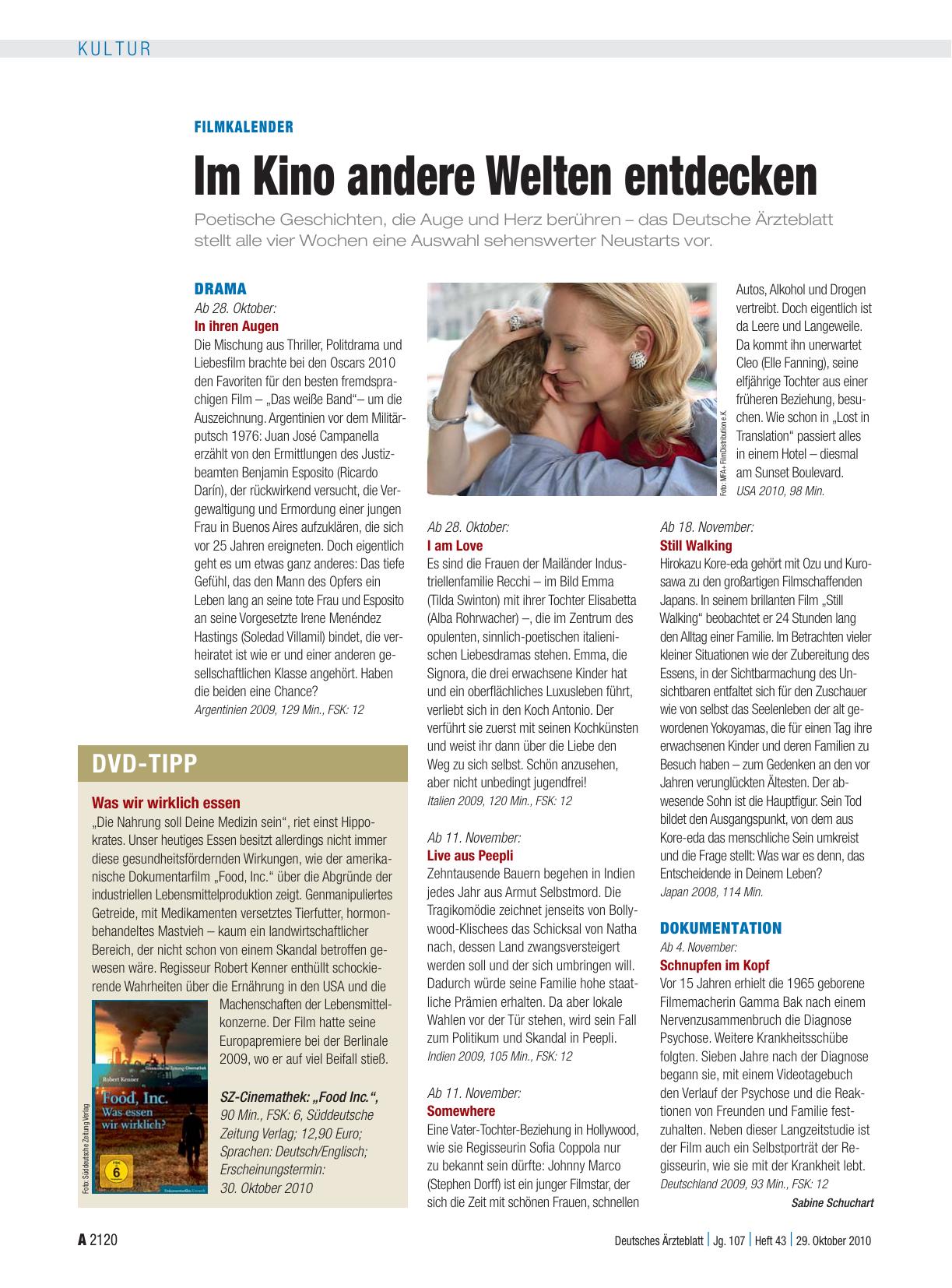 Vorschauseite 1: Filmkalender: Im Kino andere Welten entdecken