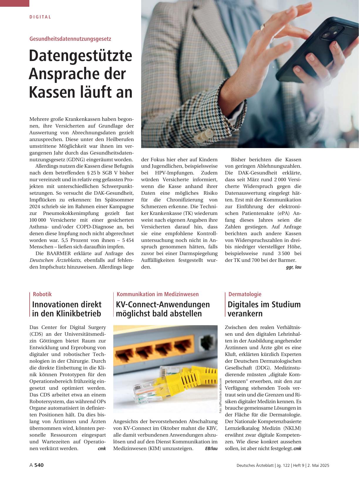 Vorschauseite 1: Dermatologie: Digitales im Studium verankern