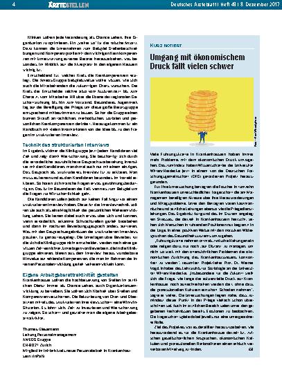 Vorschauseite 1: Umgang mit ökonomischem Druck fällt vielen schwer