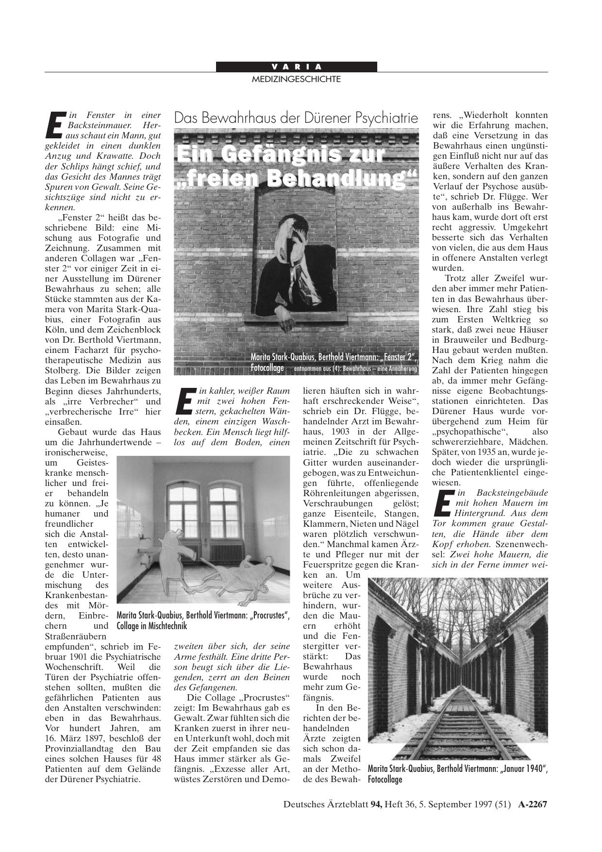 Vorschauseite 1: Das Bewahrhaus der Dürener Psychiatrie: Ein Gefängnis zur „freien Behandlung“