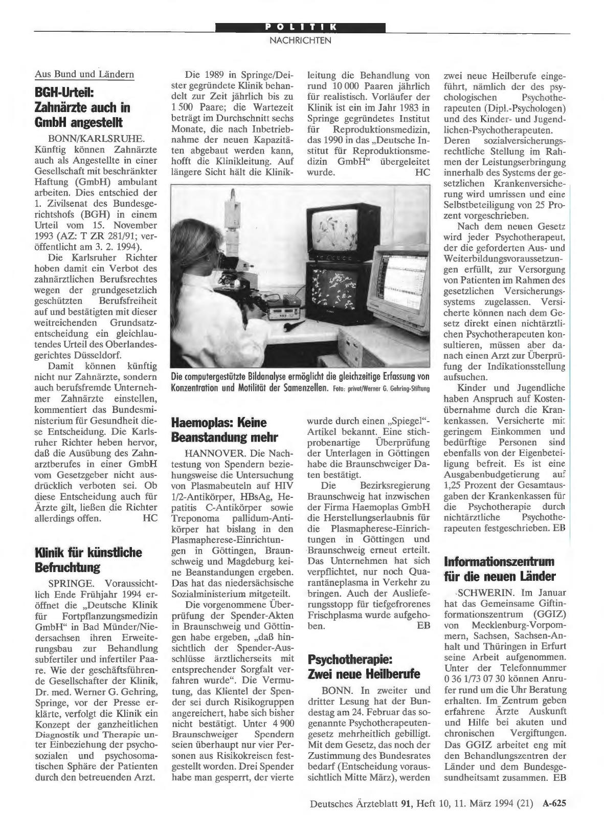 Vorschauseite 1: Informationszentrum für die neuen Länder