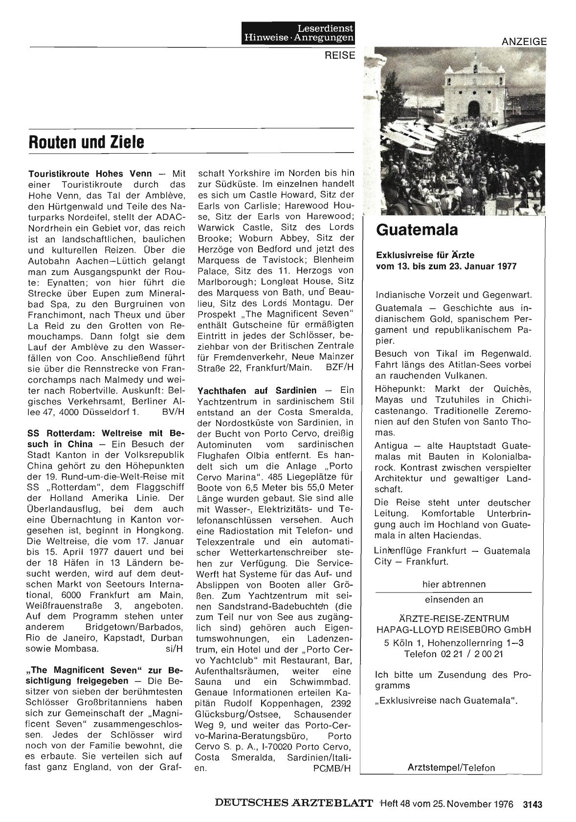 Vorschauseite 1: Routen und Ziele