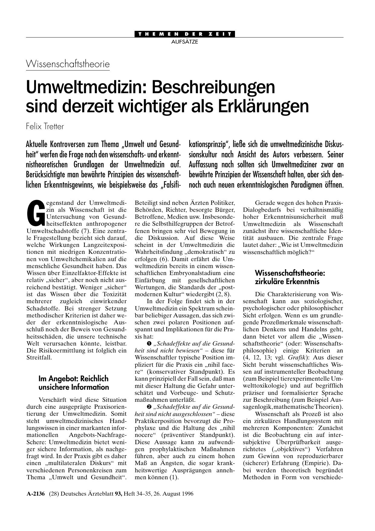 Vorschauseite 1: Umweltmedizin als medizinisches Fach definieren