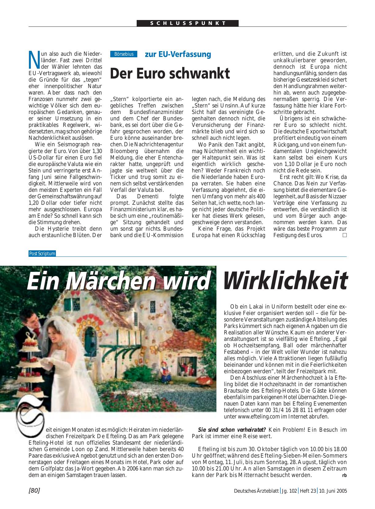 Vorschauseite 1: Ein Märchen wird Wirklichkeit