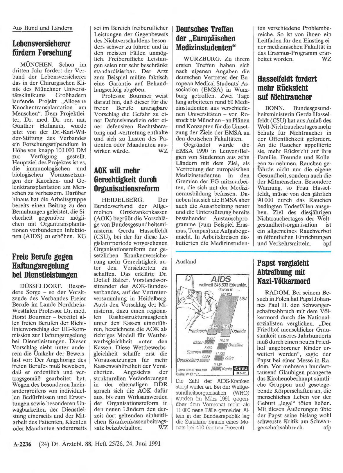 Vorschauseite 1: Deutsches Treffen der „Europäischen Medizinstudenten“