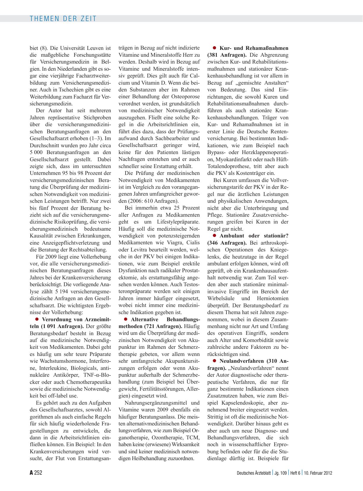 Vorschauseite 2: Gesellschaftsarzt in der privaten Krankenversicherung: Die medizinische Instanz