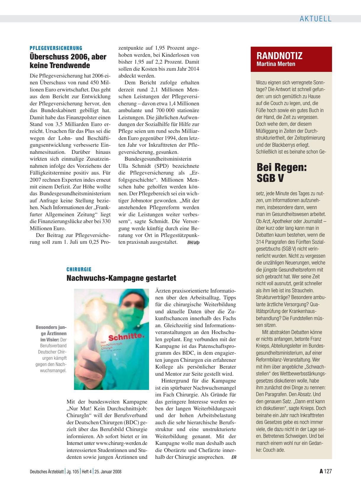 Vorschauseite 1: Randnotiz - Bei Regen: SGB V