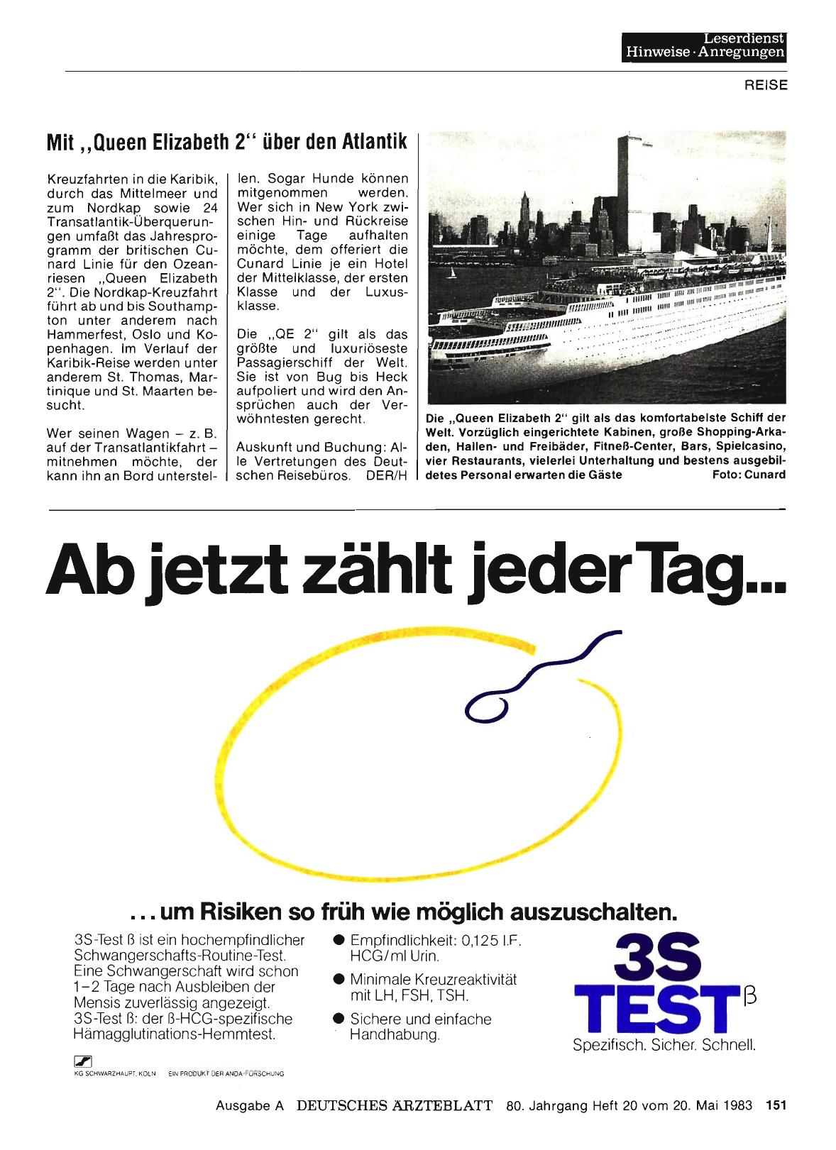 Vorschauseite 1: Mit „Queen Elizabeth 2“ über den Atlantik