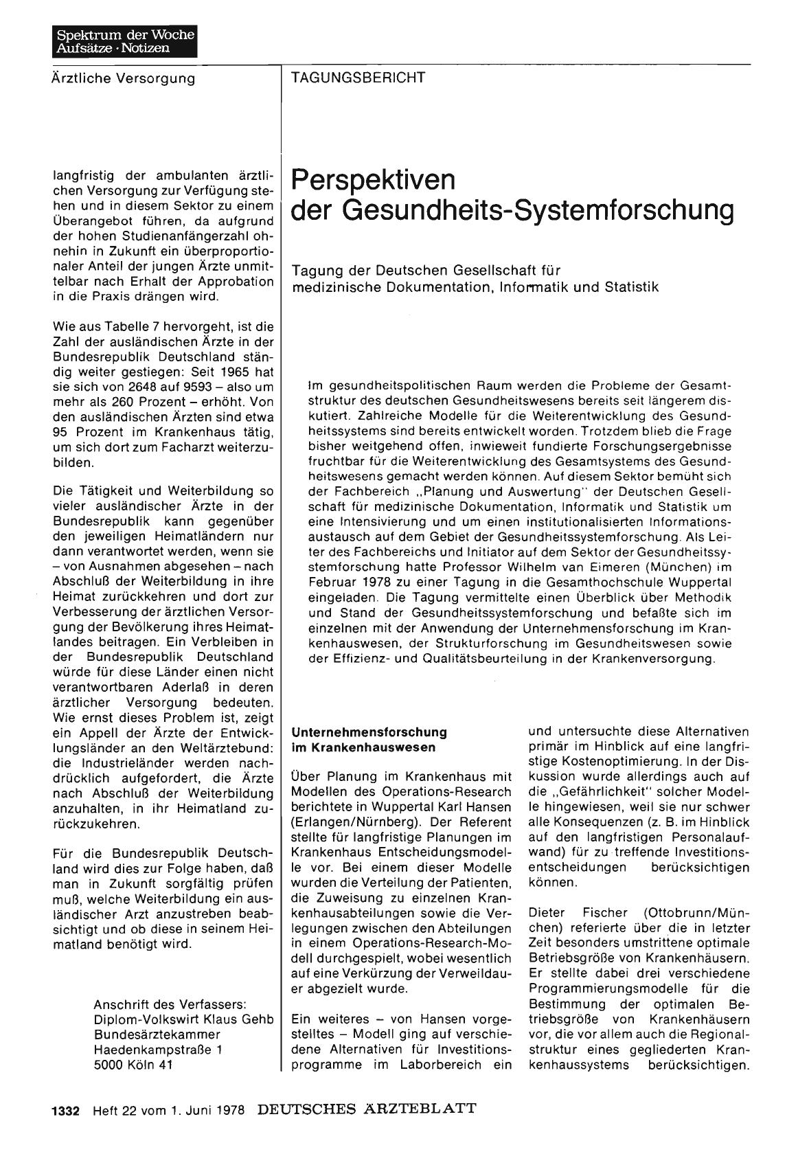 Vorschauseite 1: Perspektiven der Gesundheits-Systemforschung