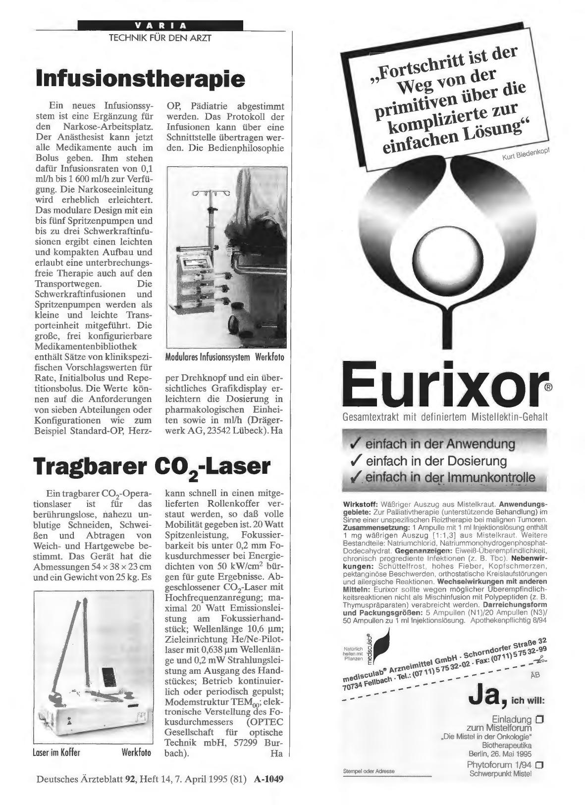Vorschauseite 1: Tragbarer CO2-Laser