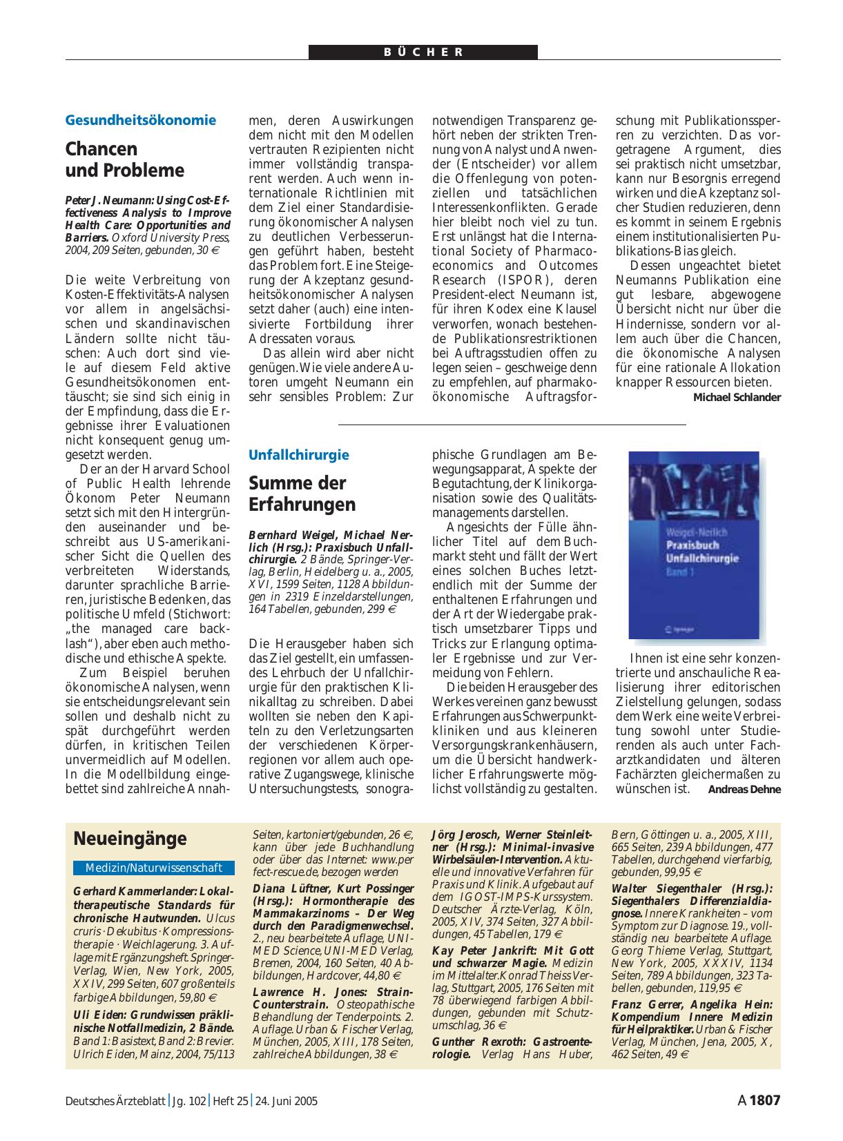 Vorschauseite 1: Using Cost-Effectiveness Analysis to Improve Health Care: Opportunities and Barriers