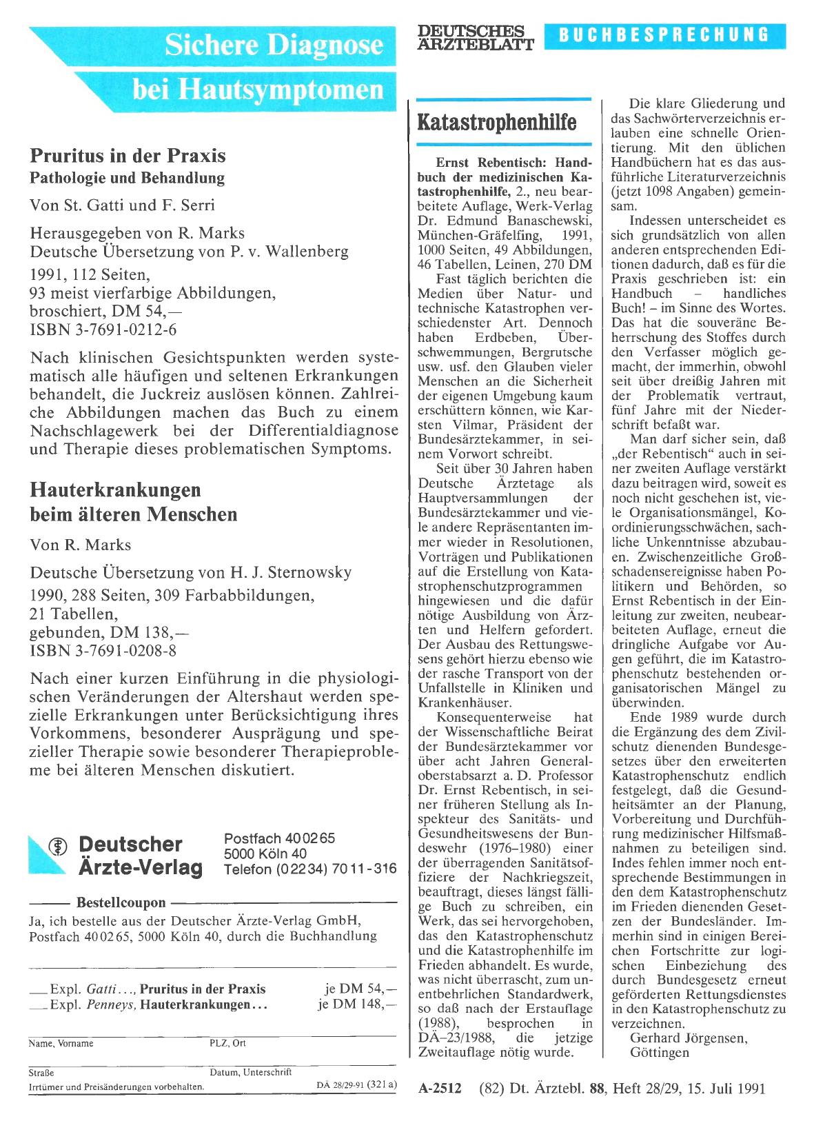 Vorschauseite 1: Ernst Rebentisch: Handbuch der medizinischen Katastrophenhilfe