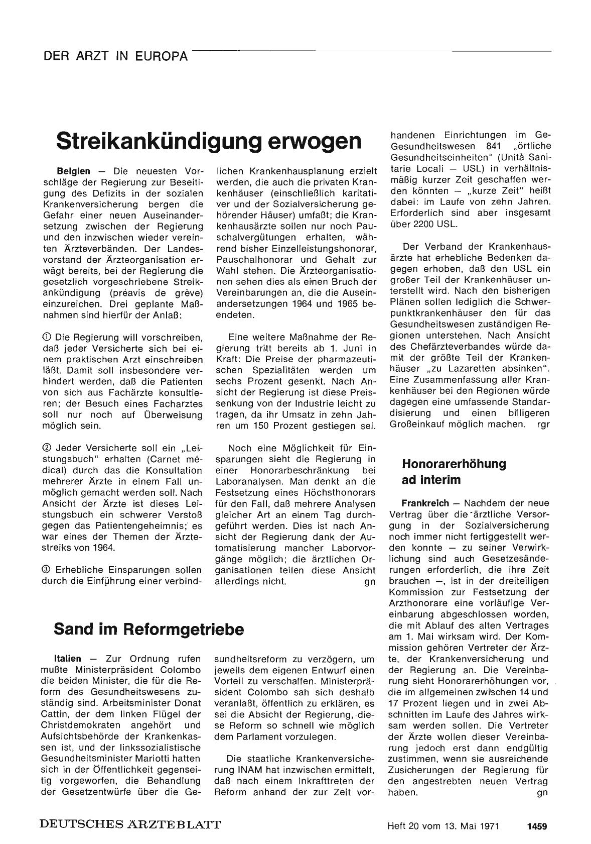 Vorschauseite 1: Honorarerhöhung ad Interim