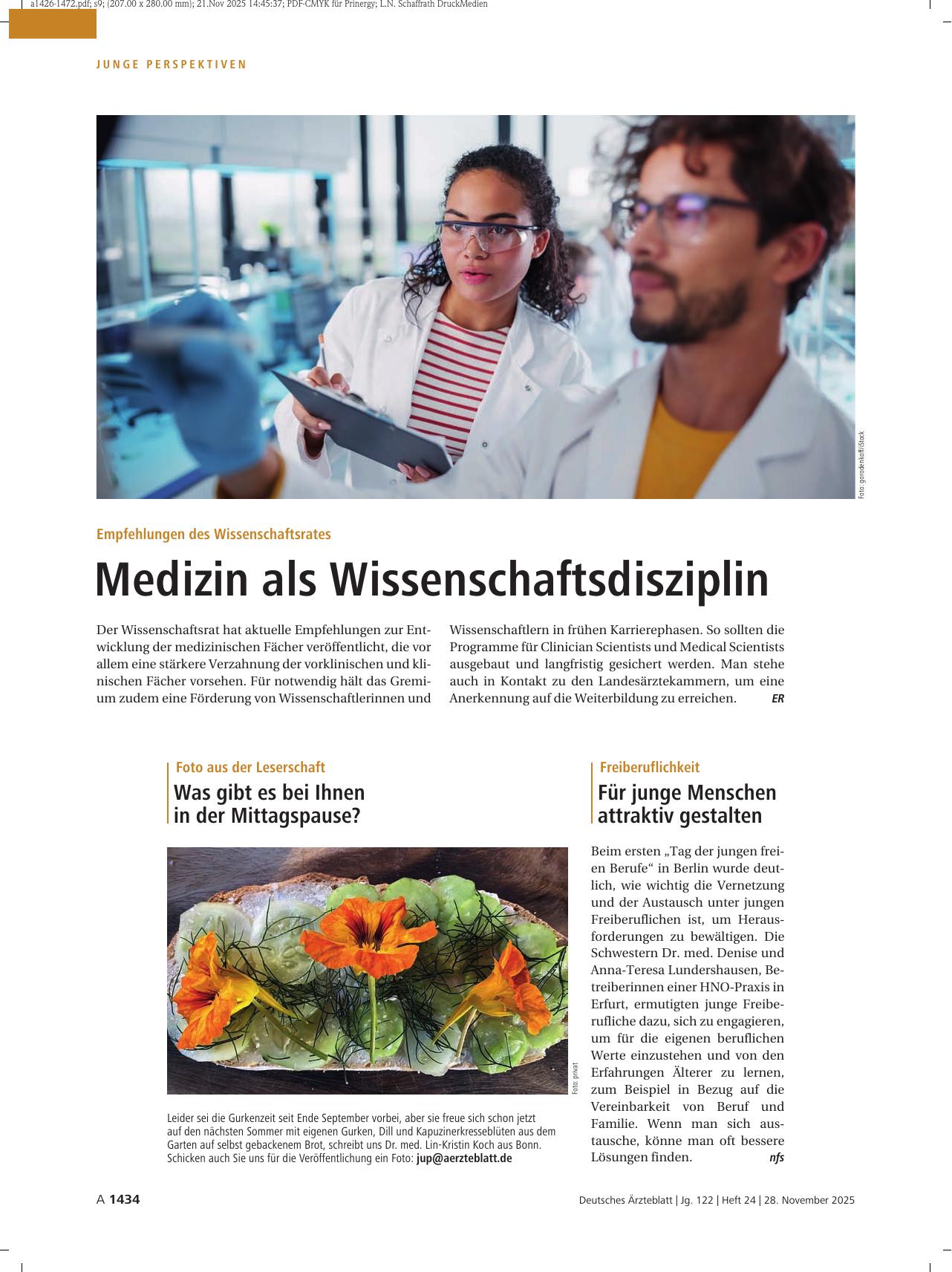 Vorschauseite 1: Freiberuflichkeit: Für junge Menschen attraktiv gestalten