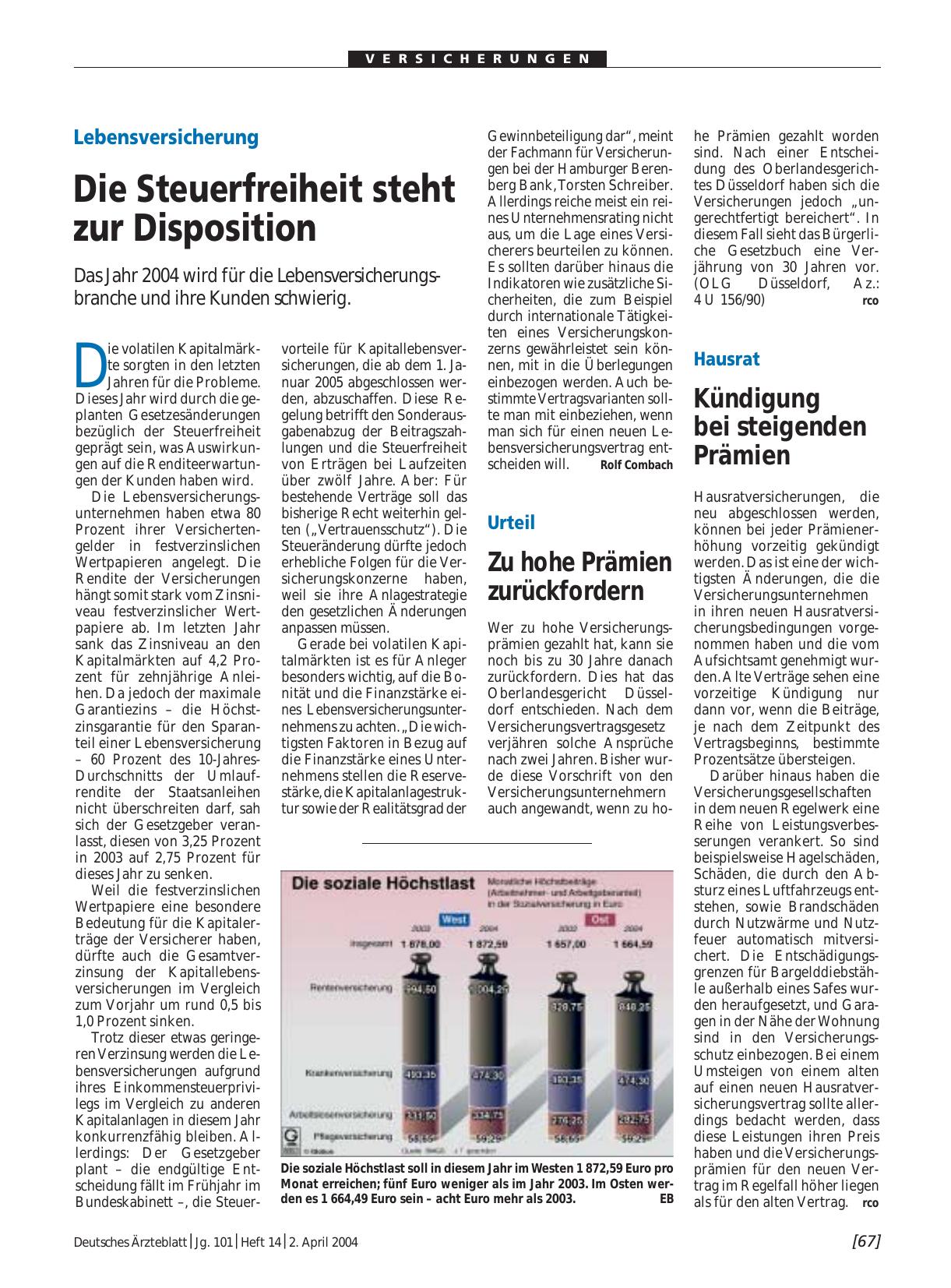 Vorschauseite 1: Die soziale Höchstlast